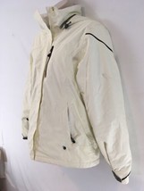 Lands End Womens M 10-12 White Insualted Zip Front Ski Jacket Coat Parka - £14.75 GBP