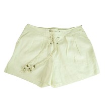 Diane von Furstenberg DVF Off White Ecru Summer Shorts Trousers Pants si... - $69.30