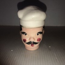 Vintage Italian Chef 2 Piece Stacking Salt And Pepper Shakers- Japan - £7.97 GBP