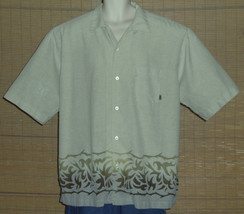 Pineapple Connection Hawaiian Shirt Light Green Ombre Design Size XLG - £19.97 GBP