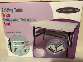 Hardrock New Folding Table With Collapsible Telescopic Seat image 2