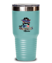 Independance Day Tumbler All American Mama Teal-T-30oz  - £25.67 GBP