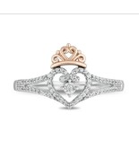 Enchanted Disney Fine Jewelry Stone Crown Over Heart Ring In 925 Sterlin... - €55,81 EUR