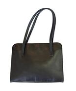 Kenneth Cole New York Small Black Leather Top Handle Handbag Purse Vintage - $32.27 CAD