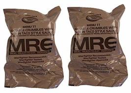 TWO (2) NEW MRE&#39;s 2020 - 2021 1st Insp. date - US Military Meals Ready-t... - £28.69 GBP