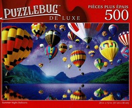 Summer Night Balloons - 500 Pieces Deluxe Jigsaw Puzzle - £9.31 GBP