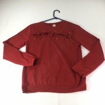 Xiranmei Womens Top Long Sleeve Red L - $13.36