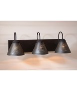 Crestwood Wood Vanity Light in Black - 3 Light - £251.68 GBP