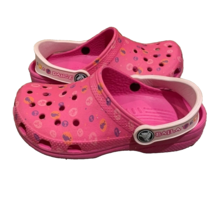 CROCS Pink Clog Sandals Shoes Girls Size 12 13 Baila Dance Dora Explorer - £11.07 GBP