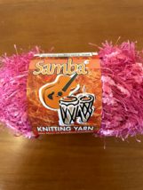 Sullivans SAMBA - Aran Weight Eyelash yarn  100% Polyester - color PINK - £3.02 GBP