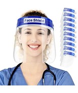 10 Pack Clear Face Shield for Protection - Reusable/Anti-Fog/Foam/Elastic Band  - $11.99