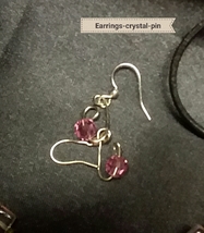 Earrings - Single and Double Pink Crystal Drop Earring - Subtle Elegance - Affor - $20.00