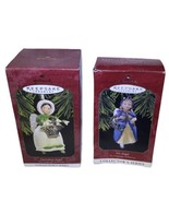 Hallmark Keepsake “Snowdrop &amp; Iris Angel&quot; Ornaments 1997-98 Handcrafted - $15.43