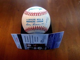Eddie Layton New York Yankee Organist Signed Auto Vintage Oal Baseball Jsa - £116.28 GBP