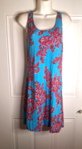 Lilly Pulitzer Shore Searulean Blue Summer Dress Coverup Size XSmall - £41.85 GBP