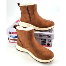 Khombu Boots Womens 7 Sienna Platform Fuzzy Faux Fur Water Resistant Shoes - £44.10 GBP