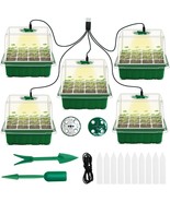 Seed Starter Tray with Grow Light, 5 Packs Tray with Humidity Domes  - $39.00