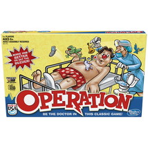 Operation, Classic Kids &amp; Family Favorite Strategy Game with 12 Plastic Ailments - £23.97 GBP