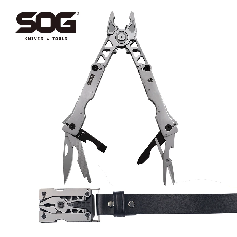 12 tools sync ii belt buckle multi tool edc folding pliers outdoor camping self defense thumb200