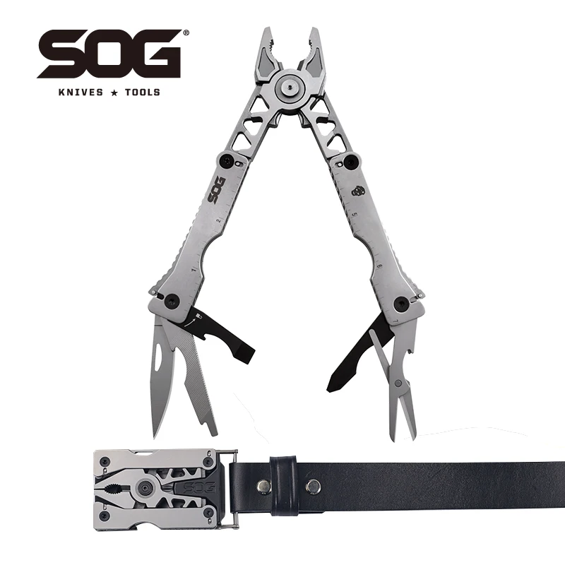 SOG 12 Tools Sync II Belt Buckle Multi-tool EDC Folding Pliers Outdoor C... - £71.25 GBP+