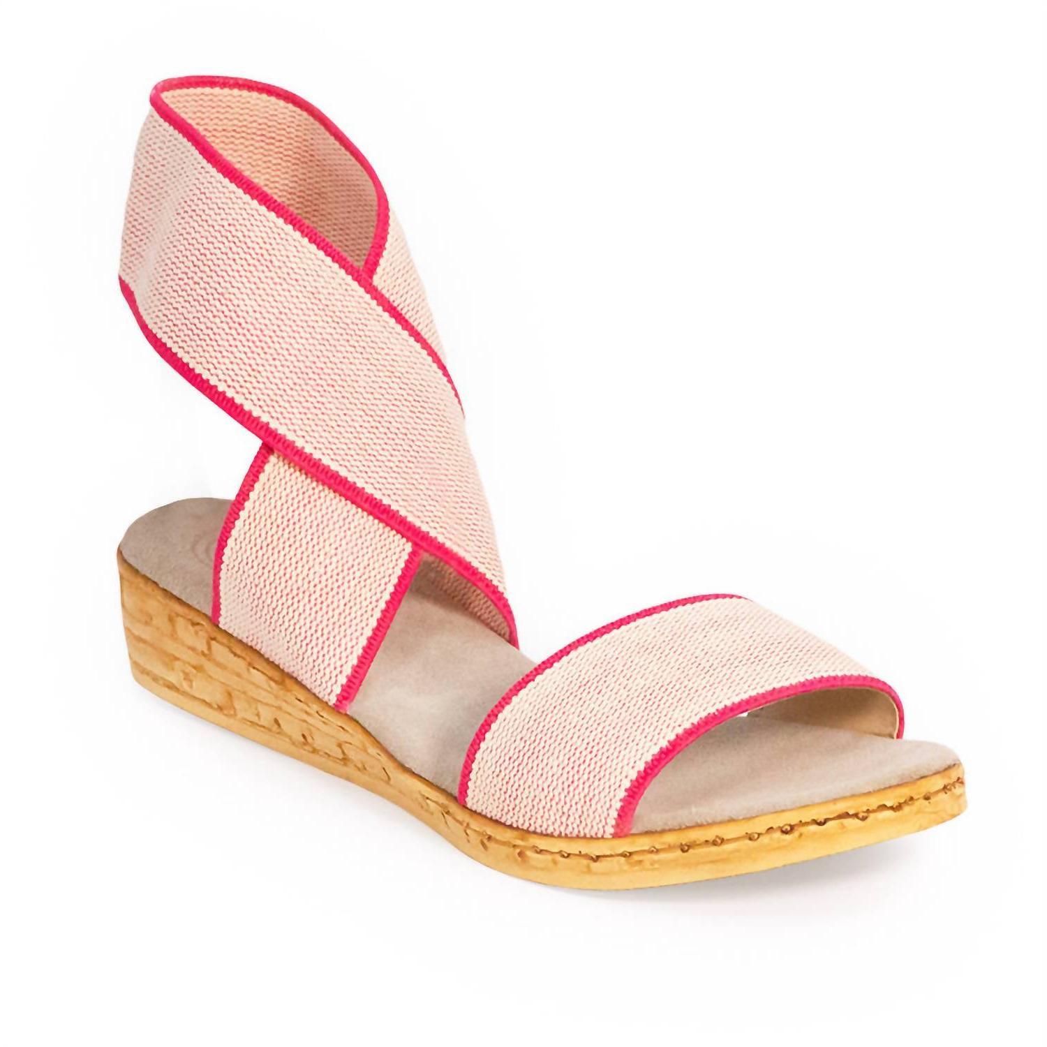 Charleston Shoe Co. Benjamin Low Wedge Pink Rustic Sandal Size 10 - $108.90