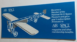 Vintage National Air &amp; Space Museum Brochure Washington DC BR14 - £8.59 GBP