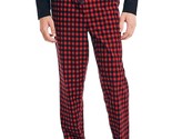 Nautica Men&#39;s Sustainably Crafted Cozy Fleece PJ Pants Nautica Red Plaid-XL - $17.99