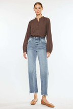 Kancan High Rise Slim Wide Leg Jeans - £53.75 GBP