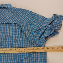 Koppen Outdoors Men's Vented Short Sleeve Plaid Shirt Hidden Zipper Pocket Sz M image 7