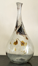 Peter Bramhall 1973 Hand Blown 14 1/4&quot; Tall Glass Bottle Vase - £197.04 GBP