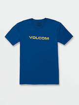 Volcom Men&#39;s Rippeuro Short Sleeve T-Shirt Royal Blue-Small - £14.87 GBP