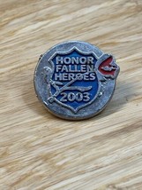 Vintage Silver Tone Honor Fallen Heroes 2003 Lapel Pin Pinback - £15.57 GBP
