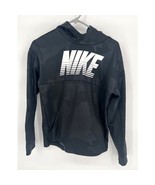 Nike Hooded Sweatshirt Youth Kids Extra Large Black White Swoosh Dri Fit... - $13.67 CAD