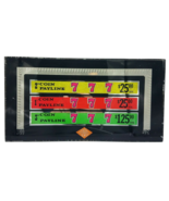 Antique Slot Machine Glass Award Card Insert Triple 7 Original 7 1/4&quot; x ... - $1,525.58 MXN
