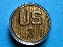 CIRCA 1910-1937, U.S. 3rd REGIMENT, COLLAR DISK, TYPE I, ENLISTED, U.S. ... - €12,96 EUR