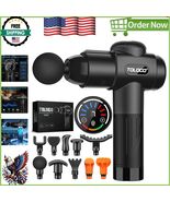 10 Professional Heads Massage Gun - Quick Muscle Pain Relief, USB Rechar... - $111.49 CAD