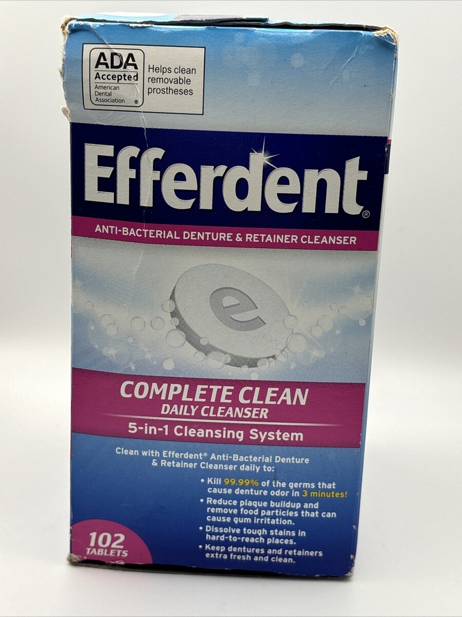 EFFERDENT Denture Cleanser Tablets 102 tablets