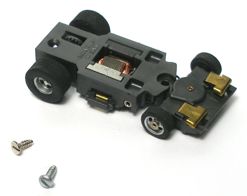 1pc 1976 Aurora AFX MAGNA-STEERING HO Slot Car Chassis UNUSED Screecher V.Quick! - $12.99