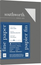 Southworth 25% Cotton Granite Specialty Paper, 8.5 X 11, 24 Lb/90 Gsm,, ... - $31.94