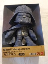 New Mattel Vintage Denim Star Wars Dark Side Wash Darth Vader Plush  - £24.73 GBP