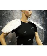 2 pc Angel Feather Clip on Shoulder Wings Celestial Heavenly Being Divin... - $287.34 MXN