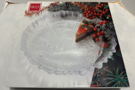 Mikasa Crystal Winter Dreams Etched Holiday SA951/313 Large 14&quot; Platter ... - $27.55