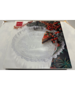Mikasa Crystal Winter Dreams Etched Holiday SA951/313 Large 14&quot; Platter ... - €23,58 EUR