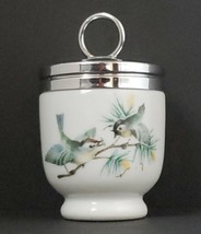 Royal Worcester 2.5&quot; Single Egg Coddler Birds and Insect Pattern - £30.91 GBP