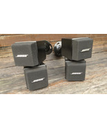 Vintage Bose Double Cube Speakers AM-5 With Wall Ceoling Mounts In Black... - $144.45 CAD