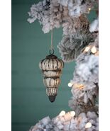 Glass Tear Drop Christmas Ornaments - Set of 6 Holiday Decor - $61.99