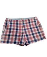 Levis Craft With Pride Womens Plaid Shorts Sz 16 Chino Tailored Red Whit... - $19.38 CAD