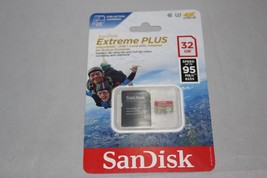 SD Card Micro 32GB SanDisk Extreme Plus SDHC 95MB/s 633x UHS-I with adapter - £14.11 GBP