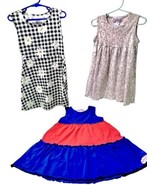 Flowersak Ruffle Girl &amp; Wonder Nation Set of 3 Size 6 Sleeveless Comfy D... - $24.95