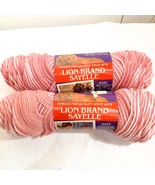 Lion Brand Sayelle yarn #246 blush ombre pink variegated 2 skeins 4 Ply ... - $27.44 CAD